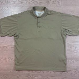 Columbia Hunter Green PFG Short Sleeve Polo